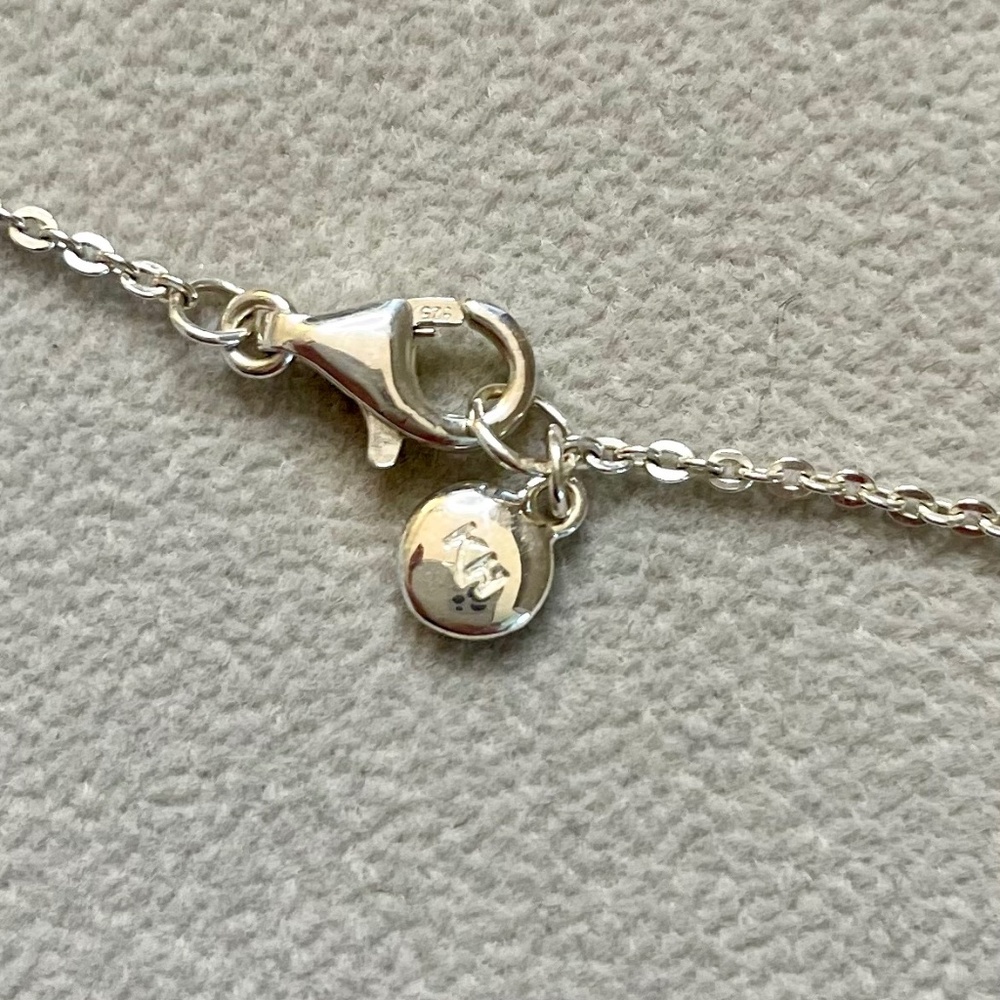 Kit Heath Sterling Silver Crescent Bar Necklace 925 - Picture 3 of 5